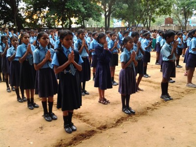 gov't school morning ritual bangalore